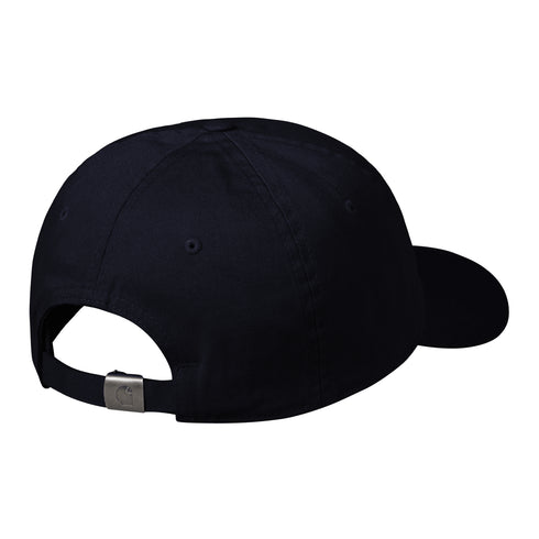 Carhartt WIP Madison Logo Cap - Dakr Navy / Wax - Streetart.fr