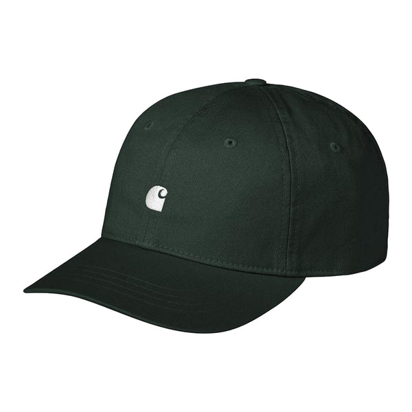 Carhartt WIP Madison Logo Cap - Dark Scarab / White - Streetart.fr