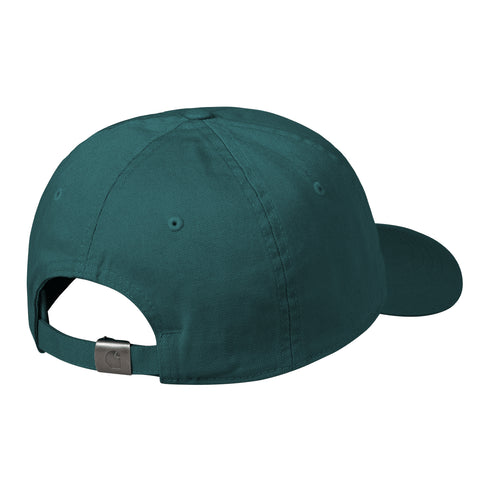 Carhartt WIP Madison Logo Cap - Malachhite / White - Streetart.fr