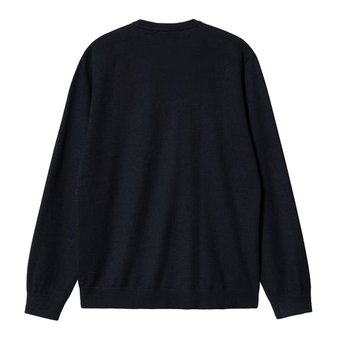 Carhartt WIP Madison Sweater - Dark Navy / Wax - Streetart.fr
