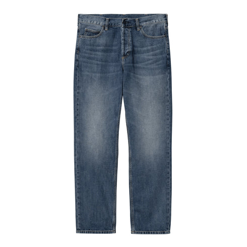 Carhartt WIP Marlow Pant Blue Dark Used Wash - Streetart.fr