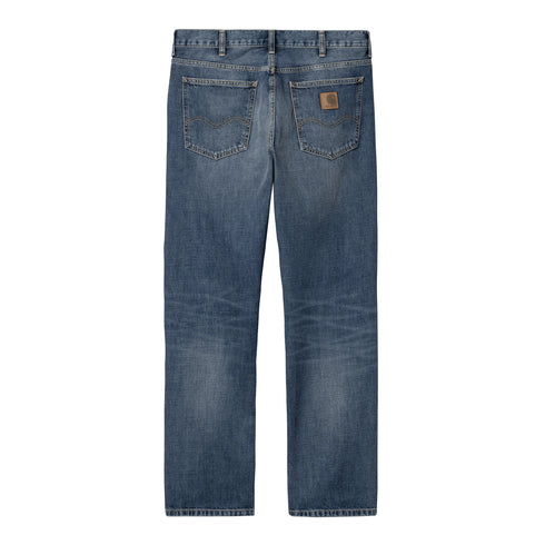 Carhartt WIP Marlow Pant Blue Dark Used Wash - Streetart.fr