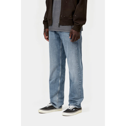 Carhartt WIP Marlow Pant - Blue Worn Bleached - Streetart.fr