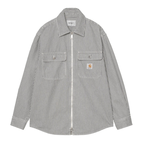 Carhartt WIP Mercer Shirt Jacket - Mercer Stripe Graphite / Bleached - Streetart.fr