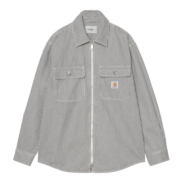 Carhartt WIP Mercer Shirt Jacket - Mercer Stripe Graphite / Bleached - Streetart.fr