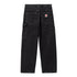 Carhartt WIP Nash Double Knee Pant - Black Stone Washed - Streetart.fr