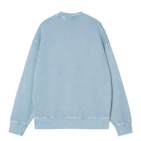 Carhartt Wip Nelson Sweatshirt Clay Blue Garment Dyed - Streetart.fr