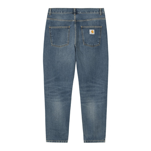 Carhartt WIP Newel Pant Blue Dark Used Wash - Streetart.fr