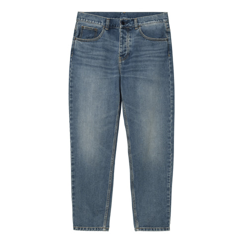 Carhartt WIP Newel Pant Blue Dark Used Wash - Streetart.fr