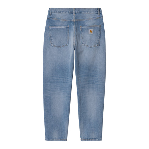 Carhartt WIP Newel Pant Blue Light Used Wash - Streetart.fr