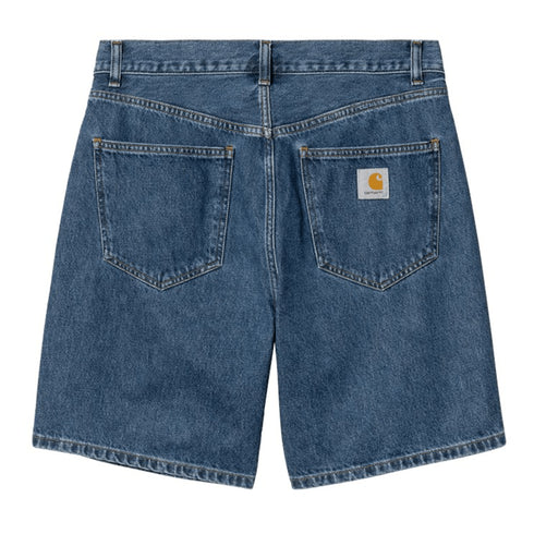 Carhartt Wip Nolan Short - Blue Heavy Stone Wash - Streetart.fr