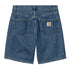 Carhartt Wip Nolan Short - Blue Heavy Stone Wash - Streetart.fr