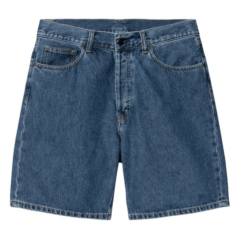 Carhartt Wip Nolan Short - Blue Heavy Stone Wash - Streetart.fr