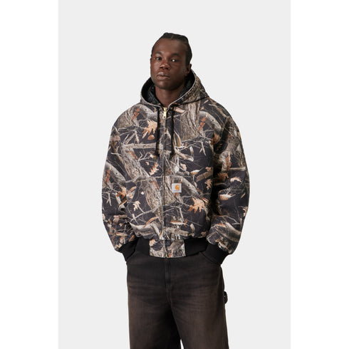 Carhartt Wip Og Active Jacket - Camo Feather Tree / Black Heavy Stone Wash - I035612_3X5_60