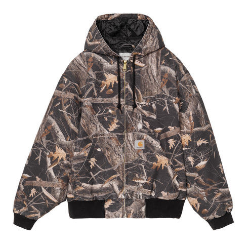 Carhartt Wip Og Active Jacket - Camo Feather Tree / Black Heavy Stone Wash - I035612_3X5_60