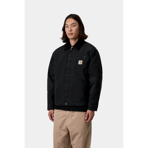 Carhartt Wip Og Detroit Jacket - Black / Black Stone Canvas - I035614_00E_4O