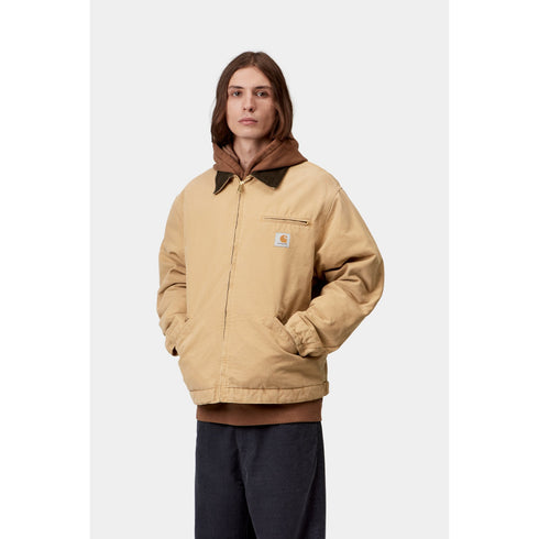 Carhartt Wip Og Detroit Jacket - Wip Dusty H / Tobacco Stone Canvas - I035614_3WQ_4O
