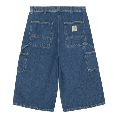 Carhartt WIP Og Double Knee Long Short - Blue Stone Washed - Streetart.fr