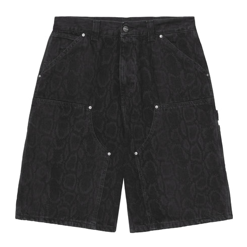 Carhartt WIP Og Double Knee Short - Snake Camo Black Heavy Stone - Streetart.fr
