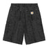 Carhartt WIP Og Double Knee Short - Snake Camo Black Heavy Stone - Streetart.fr