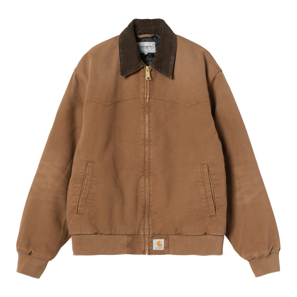 Carhartt WIP Og Santa Fe Jacket - Wip H Brown / Tobacco Stone Canvas - Streetart.fr