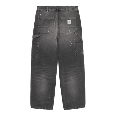 Carhartt WIP Og Single Knee Pant - Black Destroy Wash Splatter - Streetart.fr