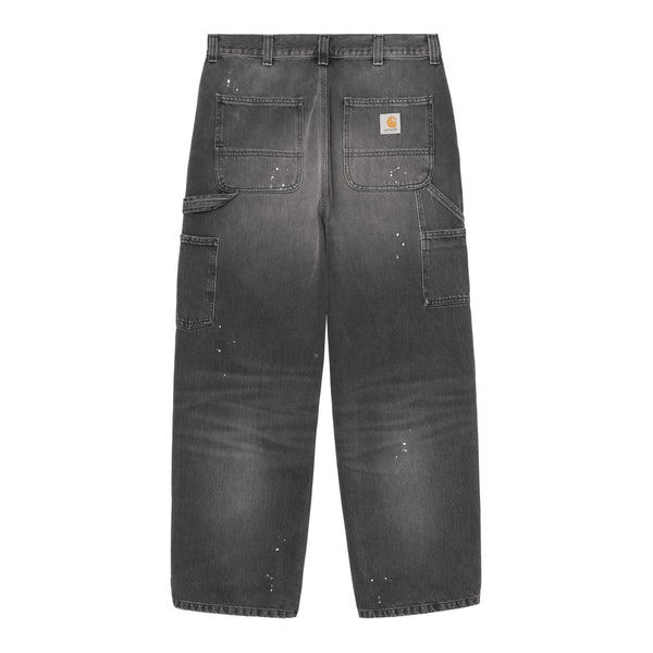 Carhartt WIP Og Single Knee Pant - Black Destroy Wash Splatter - Streetart.fr