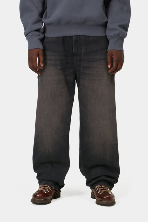 Carhartt Wip Og Single Knee Pant - Black Tobacco Used Wash - I034871_89_0R