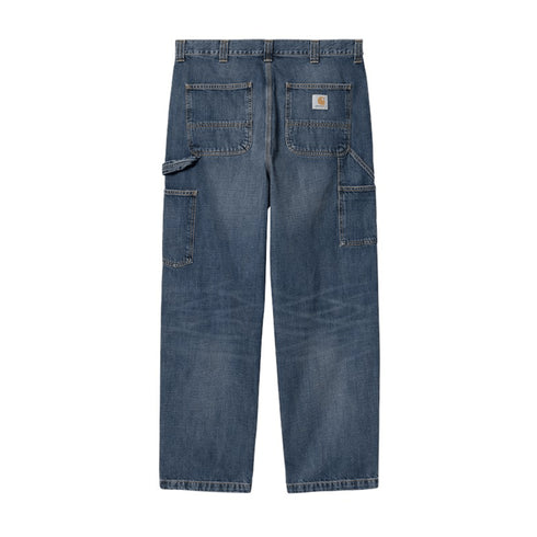 Carhartt Wip Og Single Knee Pant - Blue Dark Used Wash - Streetart.fr