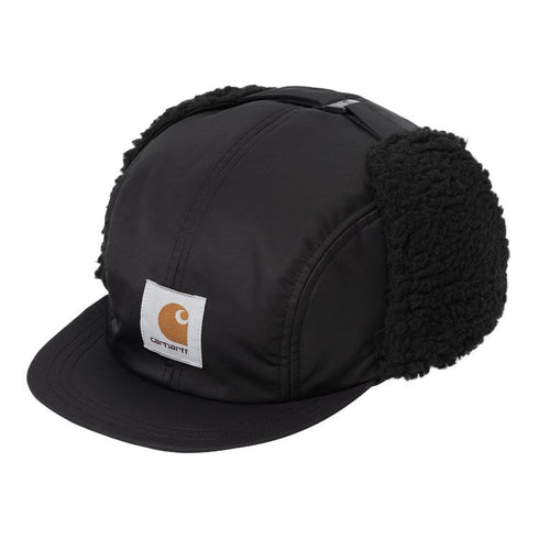 Carhartt Wip Oltera Ear Guard Cap Casquette - Black - Streetart.fr