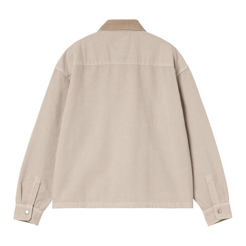 Carhartt WIP Prescott Shirt Jacket - String / Leather Garment Dyed - Streetart.fr