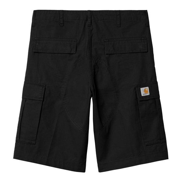 Carhartt wip Regular Cargo Short - Black Rinsed - Streetart.fr