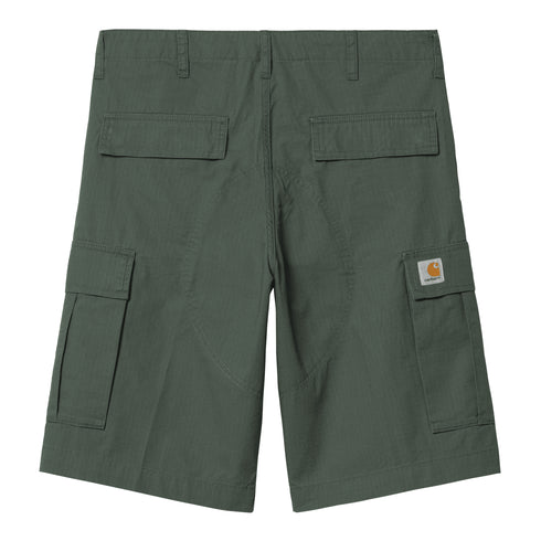 Carhartt WIP Regular Cargo Short Duck Green Rinsed - Streetart.fr