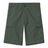 Carhartt WIP Regular Cargo Short Duck Green Rinsed - Streetart.fr
