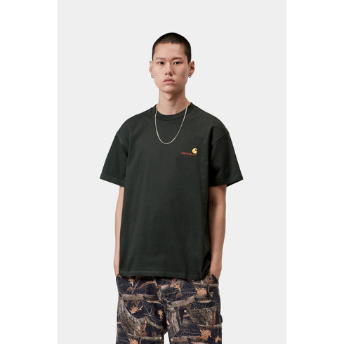 Carhartt Wip S/S American Script T-Shirt - Raven - I029956_3T6_XX