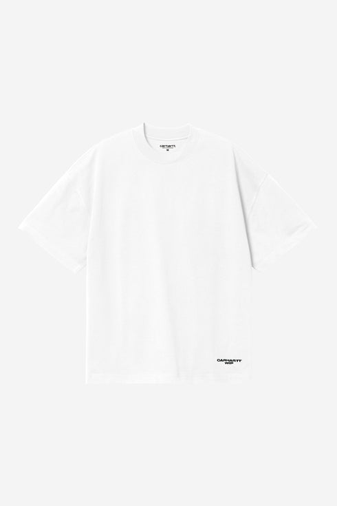 Carhartt Wip S/S Chapter Script T-Shirt - White / Black - I037112_00A_XX