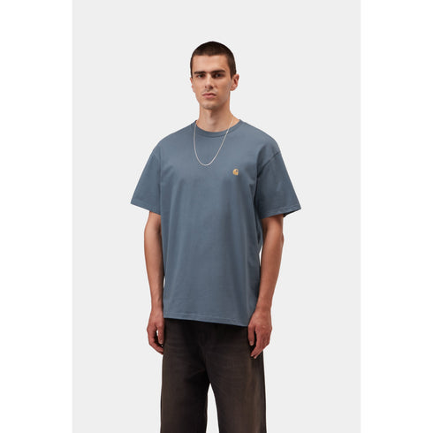 Carhartt WIP S/S Chase T-Shirt - Icesheet / Gold - I026391_3XF_XX