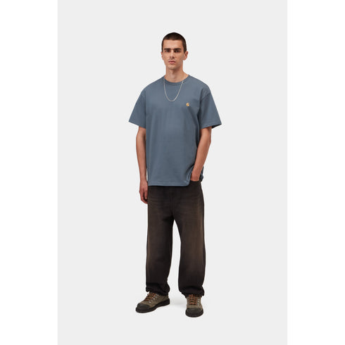 Carhartt WIP S/S Chase T-Shirt - Icesheet / Gold - I026391_3XF_XX
