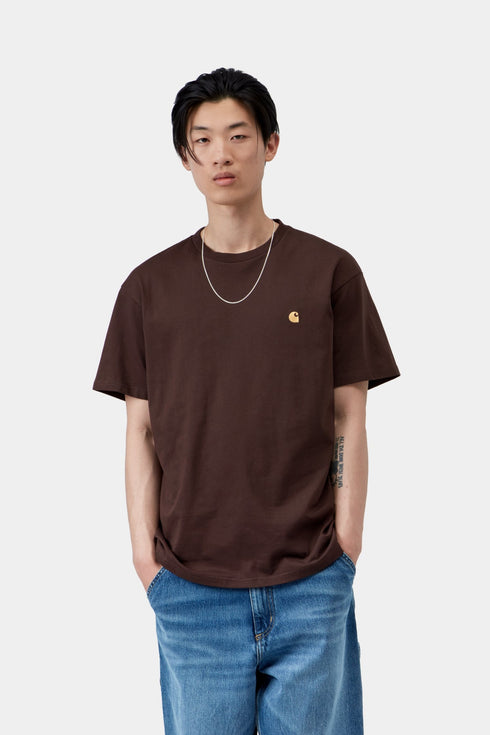 Carhartt Wip S/S Chase T-Shirt - Palisander / Gold - I026391_3XE_XX