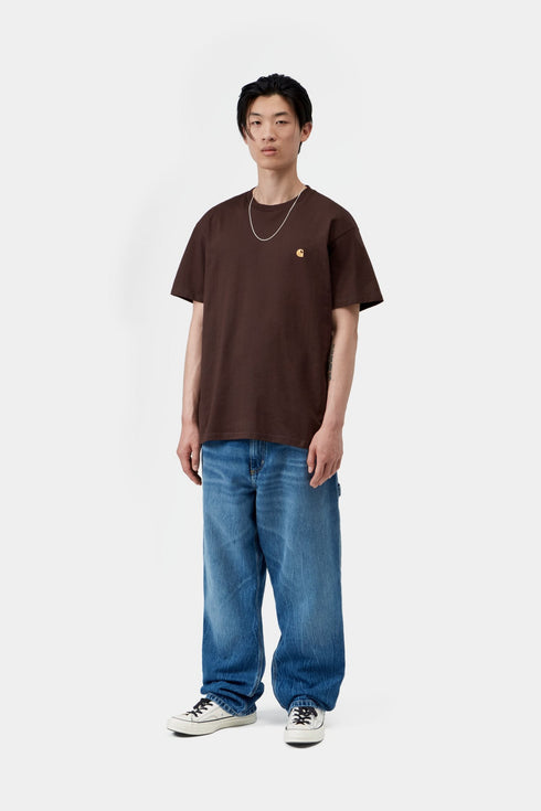 Carhartt Wip S/S Chase T-Shirt - Palisander / Gold - I026391_3XE_XX