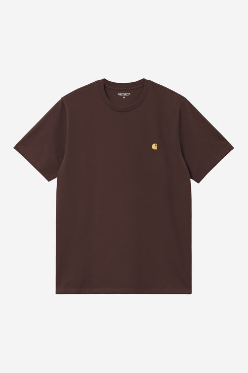 Carhartt Wip S/S Chase T-Shirt - Palisander / Gold - I026391_3XE_XX