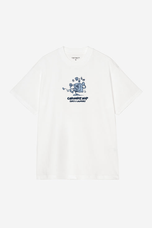 Carhartt Wip S/S Dirty Laundry T-Shirt - White - I037262_02_XX