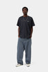 Carhartt Wip S/S Script Embroidery T-Shirt - Dark Navy / White - I030435_00B_XX