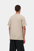 Carhartt Wip S/S Script Embroidery T-Shirt - Fleur De Sel / Black - I030435_2NQ_XX