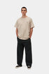 Carhartt Wip S/S Script Embroidery T-Shirt - Fleur De Sel / Black - I030435_2NQ_XX