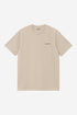 Carhartt Wip S/S Script Embroidery T-Shirt - Fleur De Sel / Black - I030435_2NQ_XX