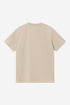 Carhartt Wip S/S Script Embroidery T-Shirt - Fleur De Sel / Black - I030435_2NQ_XX
