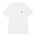 Carhartt WIP S/S Small Heart T-Shirt - White / Red