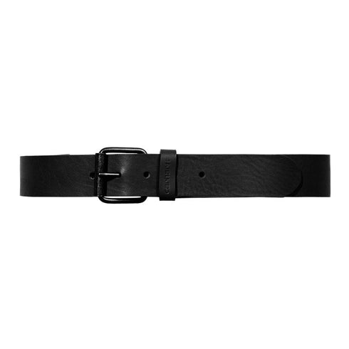 Carhartt Wip Script Belt Leather - Black / Black - Streetart.fr