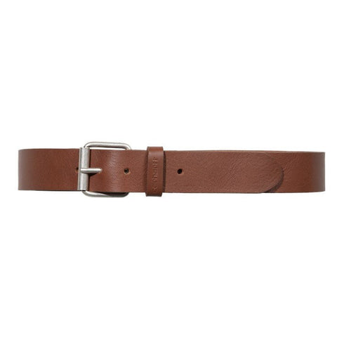 Carhartt Wip Script Belt Leather - Cognac / Silver - Streetart.fr